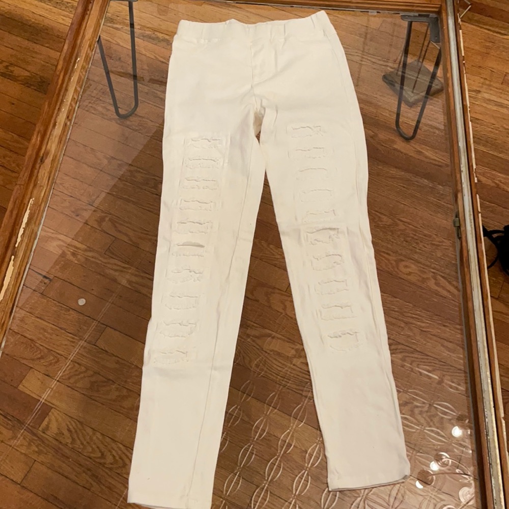 White leggings